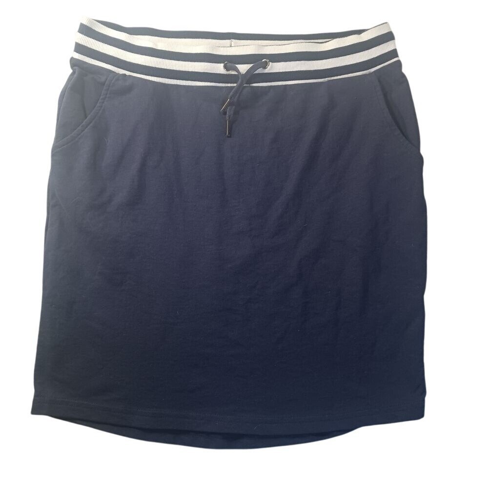Serra Skirt 803288 Womens Small Navy Cotton Blend Mini Sporty Preppy Minimalist